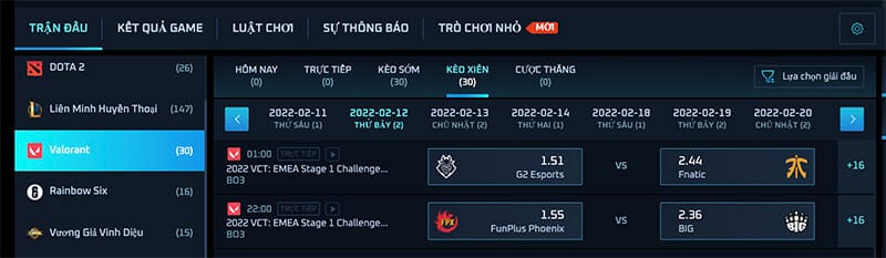 Cá độ Valorant tại ManbetX Esports