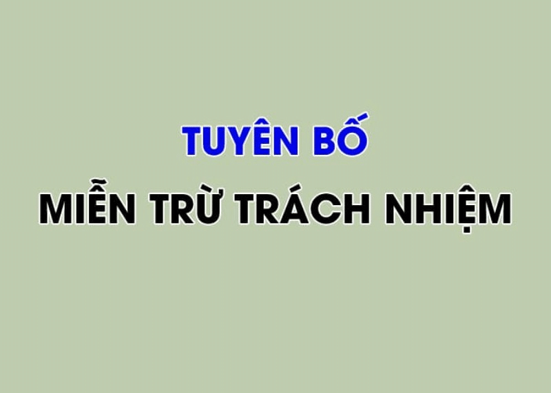 Hiểu rõ về Miễn trừ Trách nhiệm của ManBetx